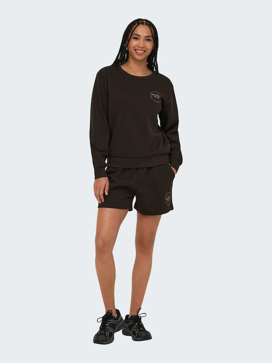 Play Damen High Waist Shorts Braun