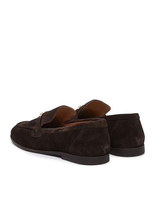 Gimble Damen-Leder-Loafer in Braun
