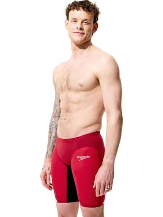 Speedo Fastskin Lzr Pure Valor 2.0 Men’s Racing Jammer Swimsuit Red