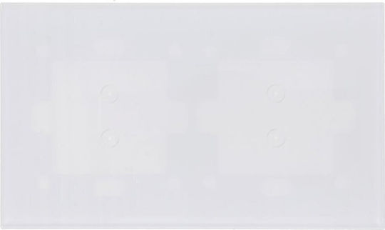 Kontakt-Simon Recessed Touch Wall Switch with White Frame