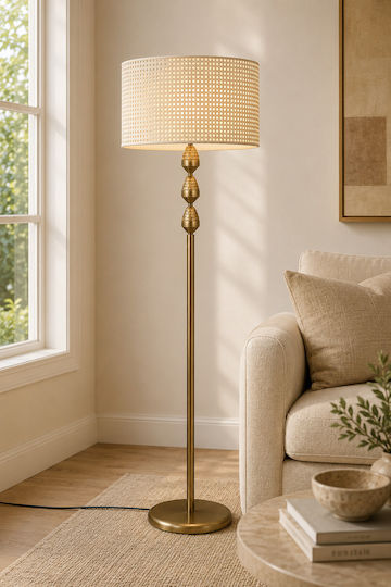SteweHome Stehlampe H153 cm Gold