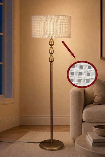 SteweHome Lampadar de podea H153 cm Bej