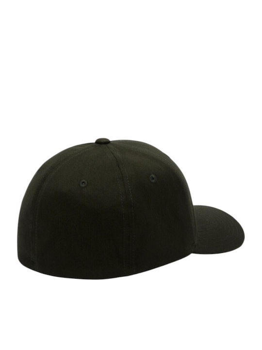 Шапка Volcom Full Stone Flexfit, цвят скарабей