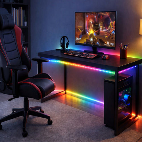 Smart TV LED Strip USB 5V RGB Light 10m Neon Flex with Power Supply & Remote Control