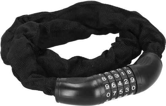 Bicycle Scooter Anti-theft Lock Combination Lock Length 98 Cm Steel Black