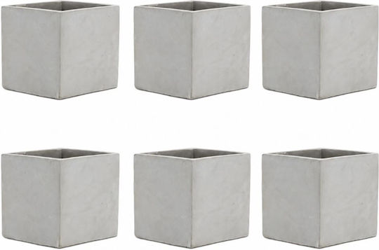 Diosera Mască pentru ghiveci din Beton Gri 7x7 cm