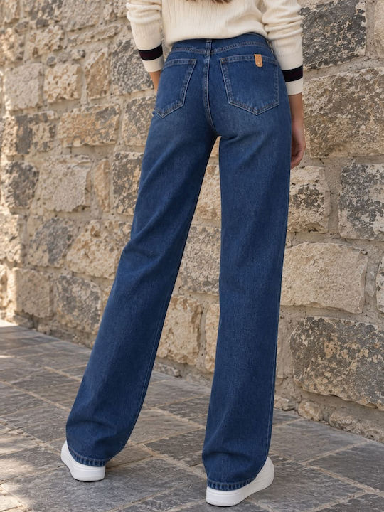 High-Rise Women's Push-Up Straight-Leg Jeans