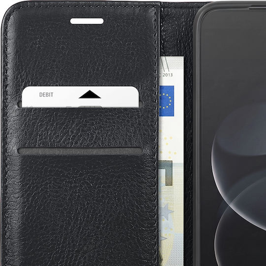 Zanaé Wallet Case Redmi Note 17 Textured Effect Stand Black