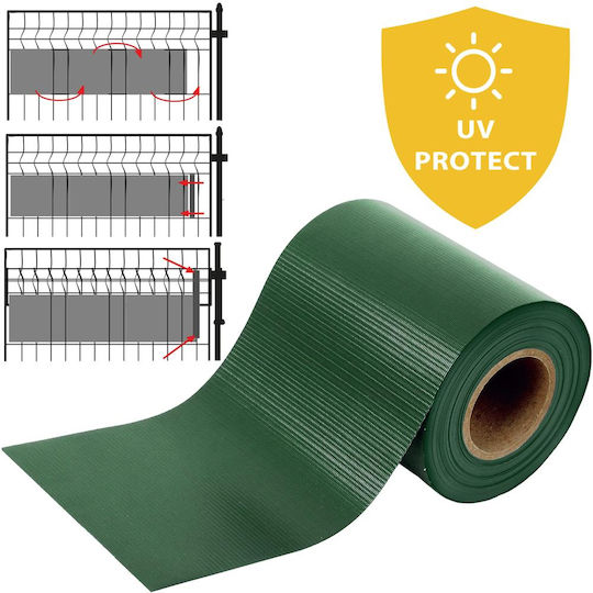 Material pentru Împrejmuirea Grădinii din PVC 19 cm Verde