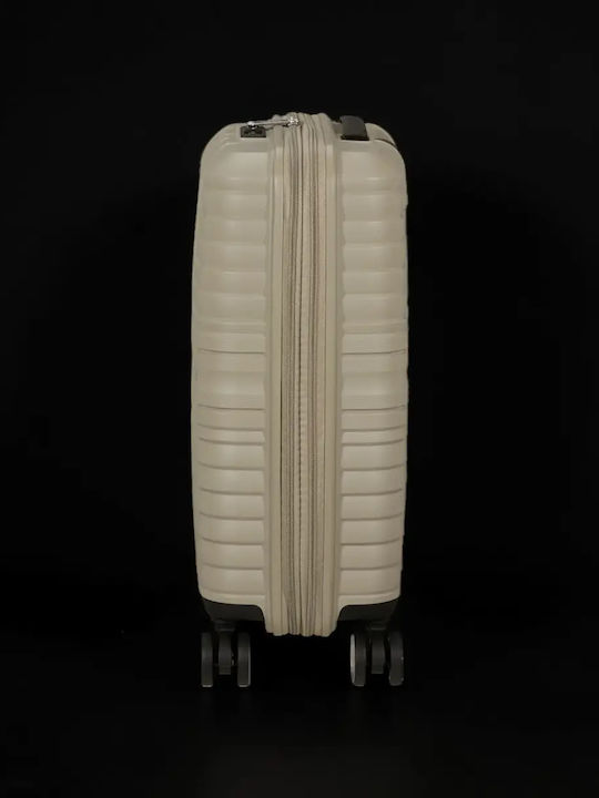 American Tourister Flytwist Valiză de Călătorie pentru Cabină, Rigidă, Bej, Înălțime 55 cm