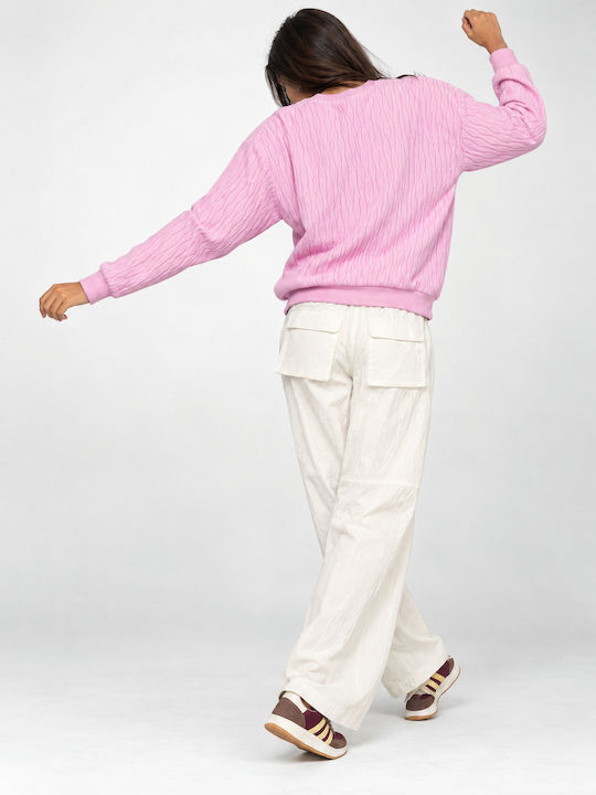 Winter Women's Fleece Top Pink