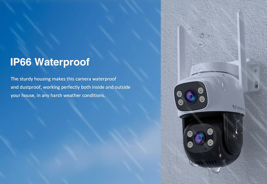 Vstarcam CS622DR IP Двойна IP Камера за Видеонаблюдение Wi-Fi 3+3MP Водоустойчива с Двупосочна Комуникация и 4mm Обектив