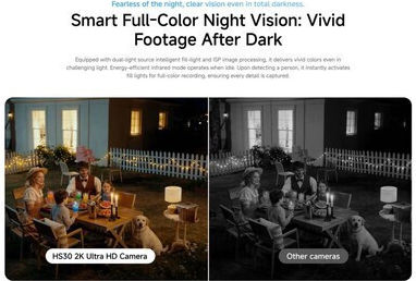 Vstarcam HS30 IP Камера За Видеонаблюдение Wi-Fi Full HD+ 3MP Водоустойчива С Двупосочна Комуникация И 4mm Обектив