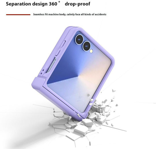 Abeel Заден пластмасов калъф, лилав (Galaxy Z Flip7)