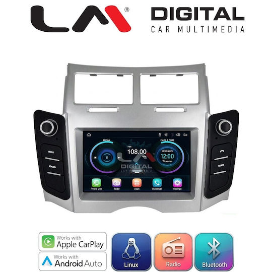 LM Digital Sistem Audio Auto Pentru Toyota Yaris 2006 > 2011 Bluetooth USB Wi-Fi GPS