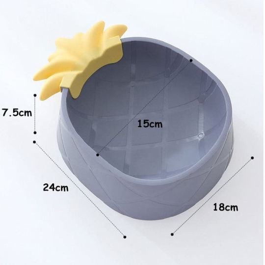 Denik Pets Plastic Food & Water Bowl for Dogs & Cats 24x18x7.5 cm