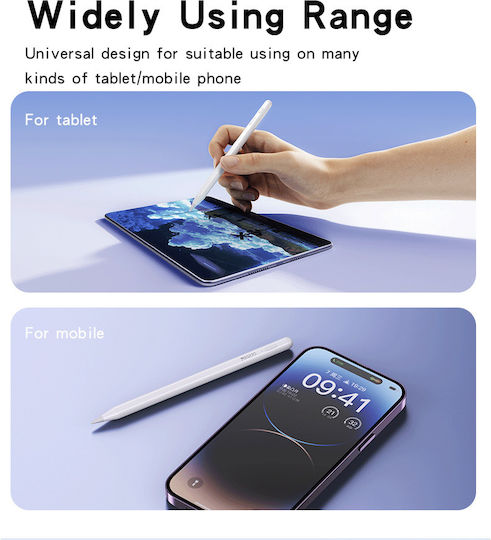 Yesido ST15 Digitaler Eingabestift mit Handflächenabweisung, universell, in Weiß