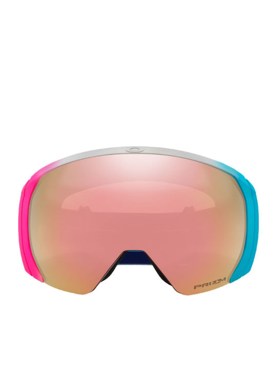 Oakley Mască de Schi și Snowboard pentru Adulți, Multicoloră, cu Lentilă Multicoloră