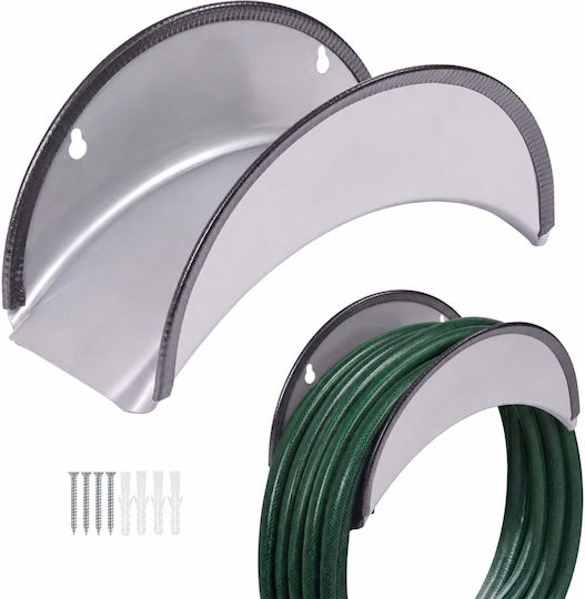 Relaxdays Hose Guide Edge Protection Set 2 Silver