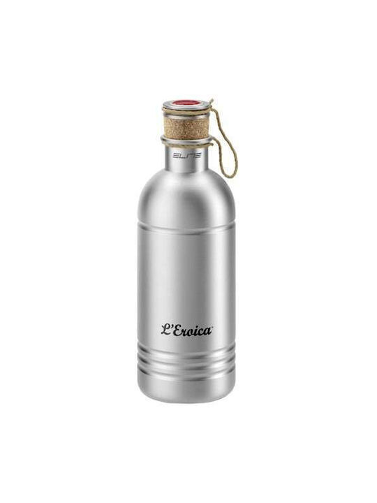 Elite Aluminium-Wasserflasche 600 ml Silberfarben
