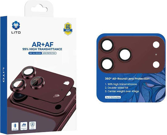 Lito Crown Halo Ar + Af Protectoare Pentru Camera Mobilă Lentilă Dark Cherry Iphone 18 Pro Max