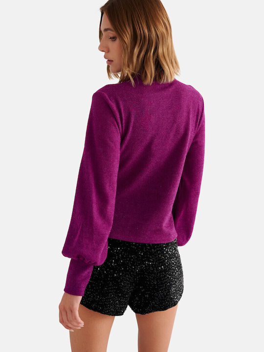attrattivo Women's Long Sleeve Pink Blouse