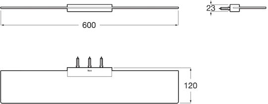 Roca A817592c40 Raft pentru Lavoar de Hotel cu 2 Găuri de Montare, Montaj pe Perete, Fixări Ascunse, Negru