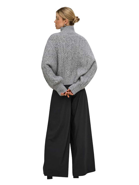 Only Hilde Blouse Medium Grey Mel Grey