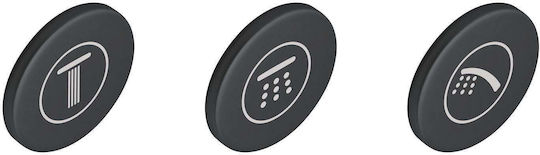 Grohe 14079xh0 Smartcontrol Trim Set 3 Covers Abs Black