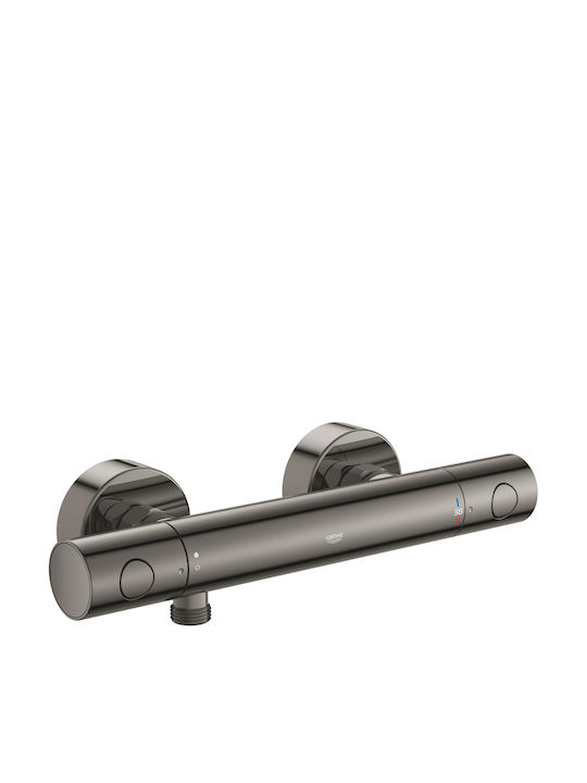 Grohe 800 Αναμεικτική Μπαταρία Ντουζιέρας Θερμοστατική Γκρι Grohe 800 Αναμεικτική Μπαταρία Ντουζιέρας Θερμοστατική Γκρι