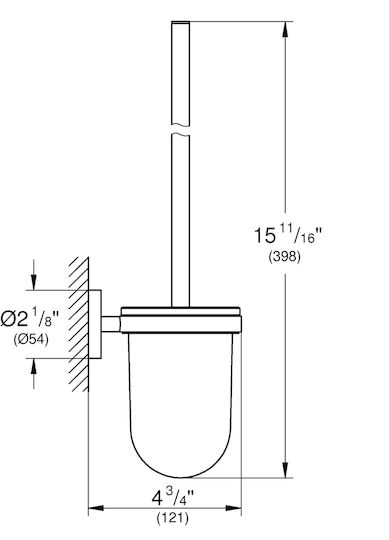 Grohe Μεταλλικό Πιγκάλ Μπάνιου Χάλκινο