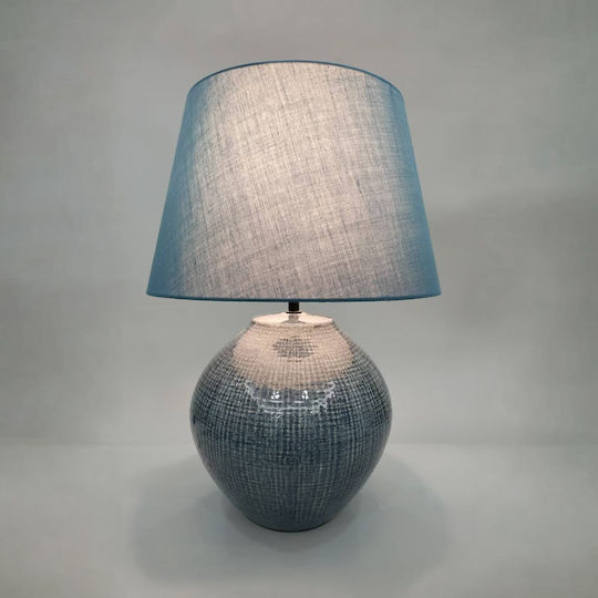 InTheBox Mio Ceramic Table Lamp for E27 Socket with Light Blue Shade and Base