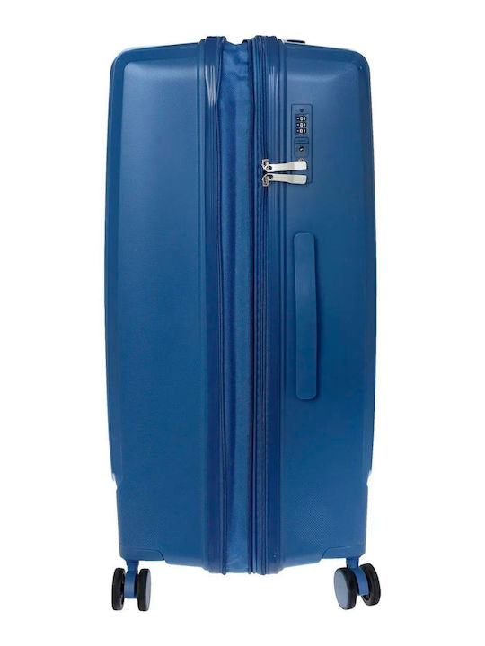 Stelxis Valiză de Călătorie de Cabină Mică The Mars Collection, Rigidă, Albastră, cu 4 Roți, Înaltă de 55 cm