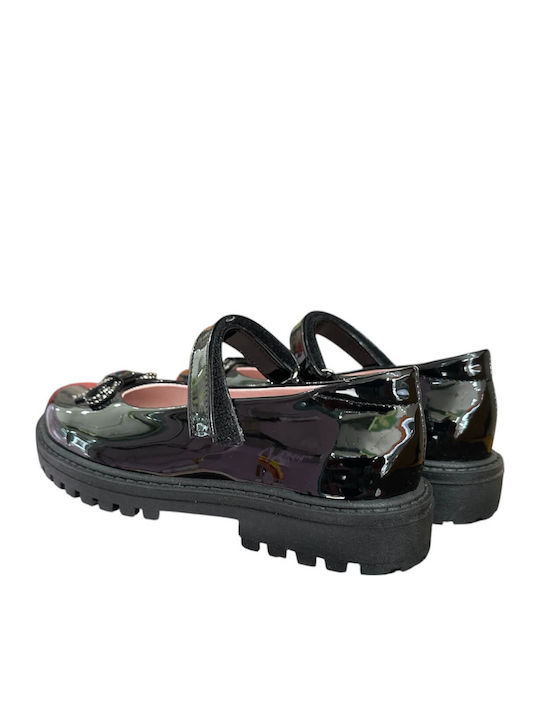Kinder Ballerinas mit Klettverschluss Schwarz