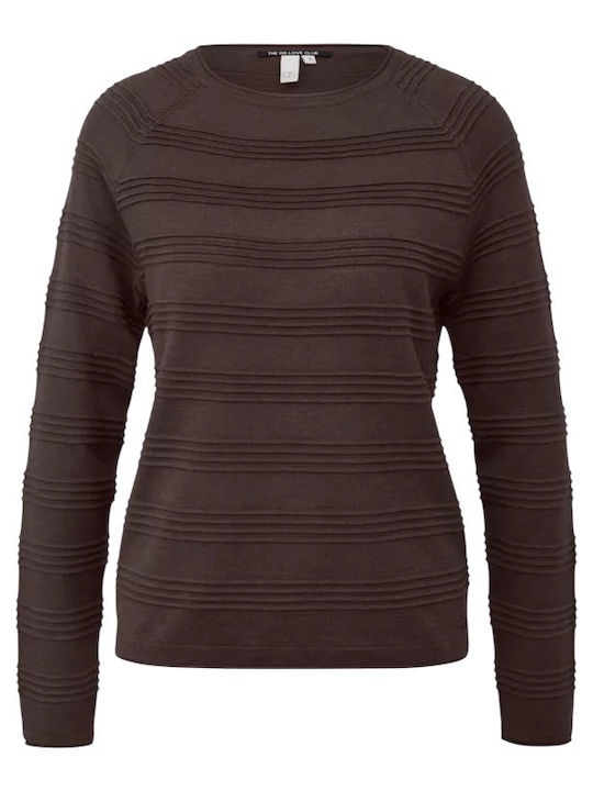 Damen Bluse Gestreift Braune