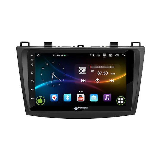 Vencore 3236-10007-0228b Android-Multimedia-Display 15 9" 9109a Mtk6762 Octa-Core 2 GB/32 GB IPS-Blende CarPlay Android Auto Unterstützung Für Rückfahrkamera AHD Mazda 3 2009–2014 – Schwarz 3236-10007-0228b