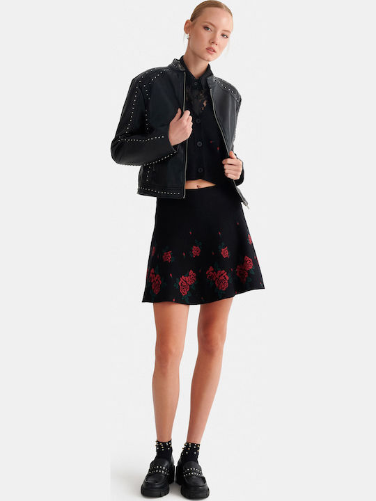 Γυναικείο Biker Jacket Μαύρο