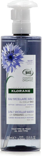 Klorane Cornflower Bio Makeup Remover Micellar Water 400 Ml