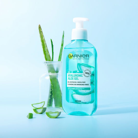 Garnier Hyaluronic Aloe Gel Καθαρισμού Προσώπου για Έλεγχο λιπαρότητας & Ενυδατική δράση 200ml