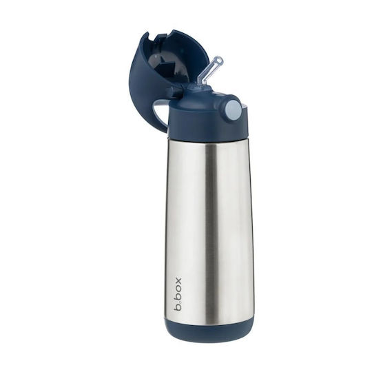 B.Box Stainless Steel Thermos Bottle BPA Free 500ml Midnight with Handle
