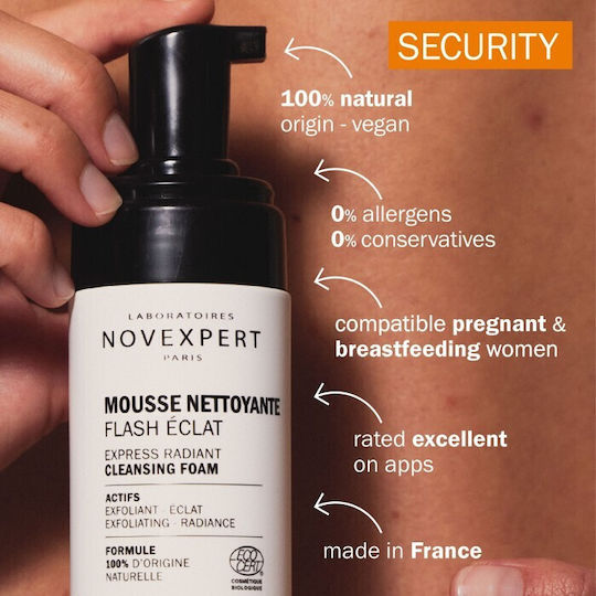 Novexpert Cleansing Foam Facial Cleanser for Brightening 150ml