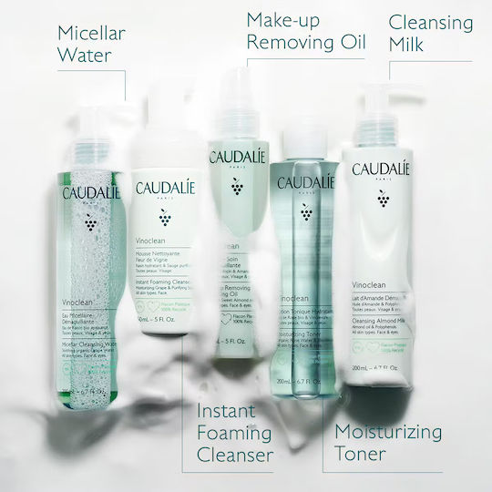 Caudalie Vinoclean Ulei de Curățare pentru Față pentru Controlul Sebumului & Acțiune Calmanta 75ml