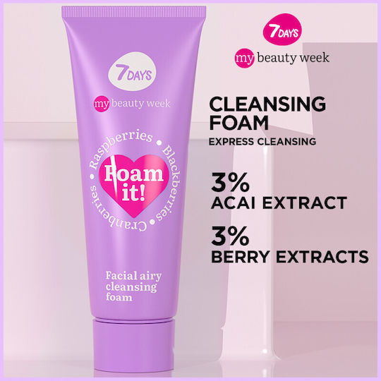 7DAYS MB Foam It! Facial Cleansing Foam For Brightening 80ml