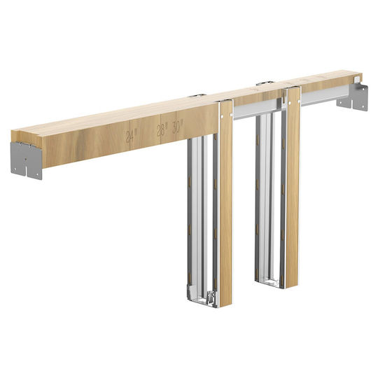 Vevor Sliding Door Mechanism 81.28 cm Brown