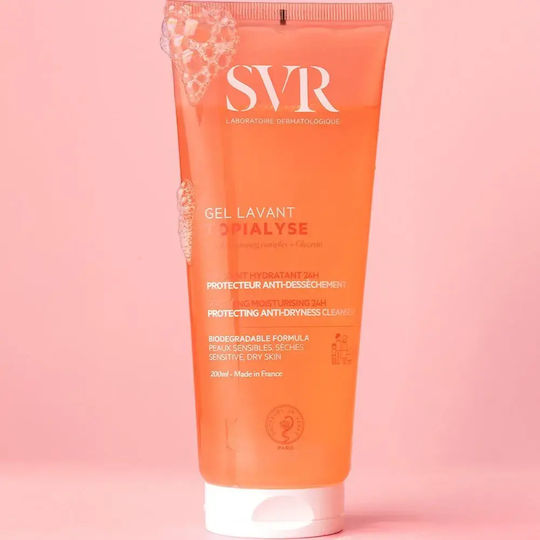 SVR Laboratoire Topialyse Gel Lavant Gel De Curățare Facială Și Pentru Corp Pentru Piele Usucată Și Sensibilă 200ml