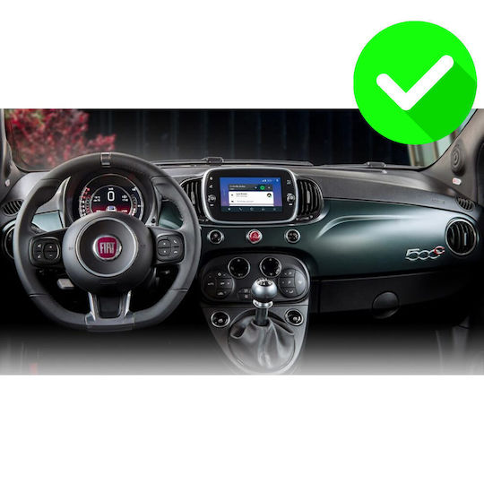 Carmedia Auto-Audiosystem Für Fiat 500 2016-2025 Bluetooth USB Eingebautes Wi-Fi GPS Apple CarPlay Android Auto Mit Touchscreen 9 Zoll