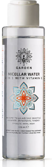 Garden 3 σε 1 Vitamin C Micellar Wasser für Gesichts-, Augen- und Lippen-Make-up-Entferner mit antioxidativer und feuchtigkeitsspendender Wirkung 100ml