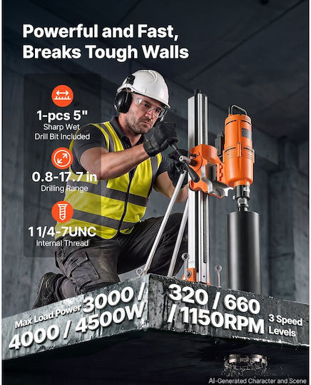 Vevor Carotieră cu Bază 4500 W