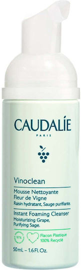Caudalie Vinoclean Spumă de Curățare a Feței cu Acțiune Hidratantă și Împotriva Imperfecțiunilor 50ml