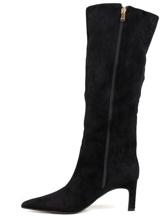 Wildleder Damenstiefel Schwarz